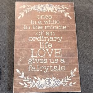 Brown and White Inspirational Wall Art